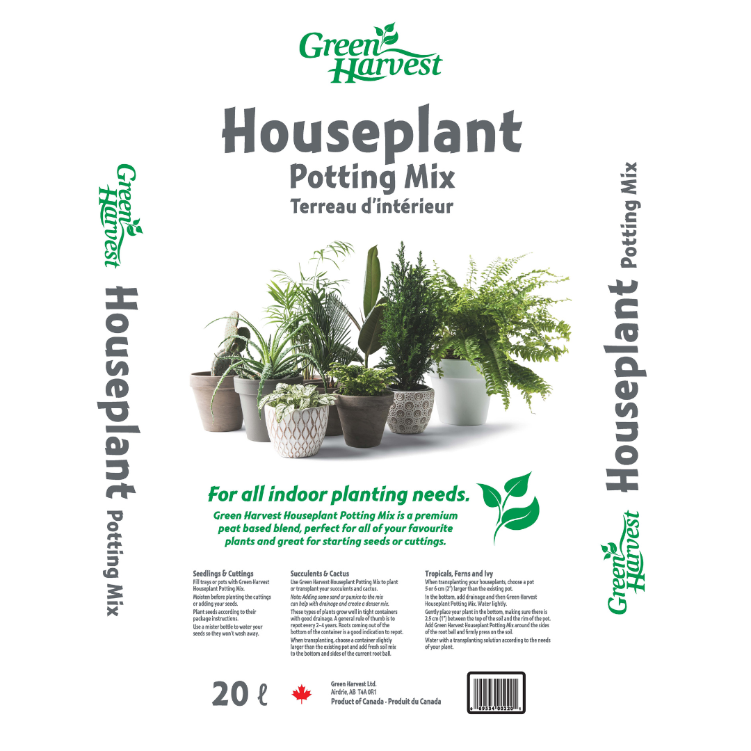 Green Harvest Houseplant Potting Mix 20L  Blue Grass Nursery & Garden  Centre: Calgary, Edmonton & Red Deer