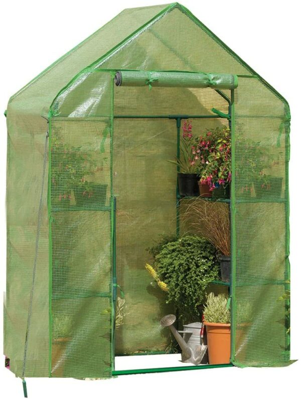 gardman-compact-walk-in-greenhouse-with-shelving