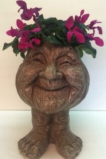 Aunt Joy Muggly 12" Planter-Stone Wash