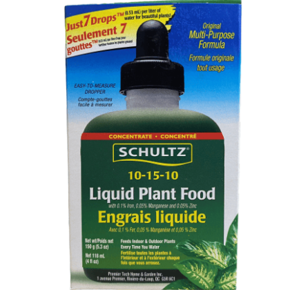 Schultz Liquid Plant Food 10-15-10 150 Grams