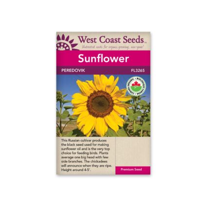 Sunflowers-Peredovik Certified Organic-West Coast