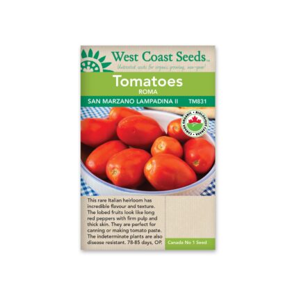 Roma Tomato-San Marzano Lampadina 2 Certified Organic-West Coast