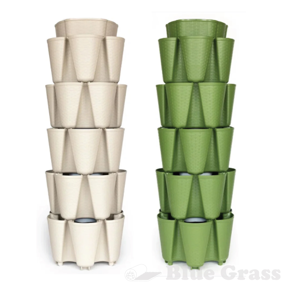 GreenStalk 5 Tier Original Vertical Planter - Basket Weave Texture
