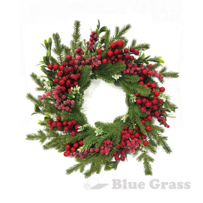 Artificial Red Berry Wreath